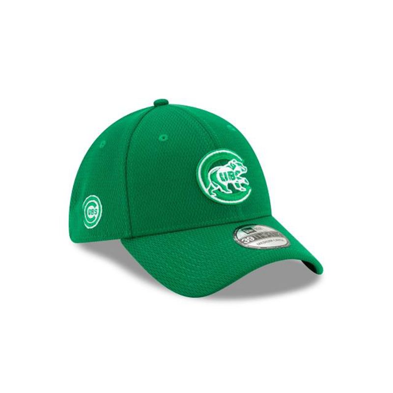 MLB Chicago Cubs St Patricks Day 39Thirty Stretch Fit (ATQ4297) - Green New Era Caps